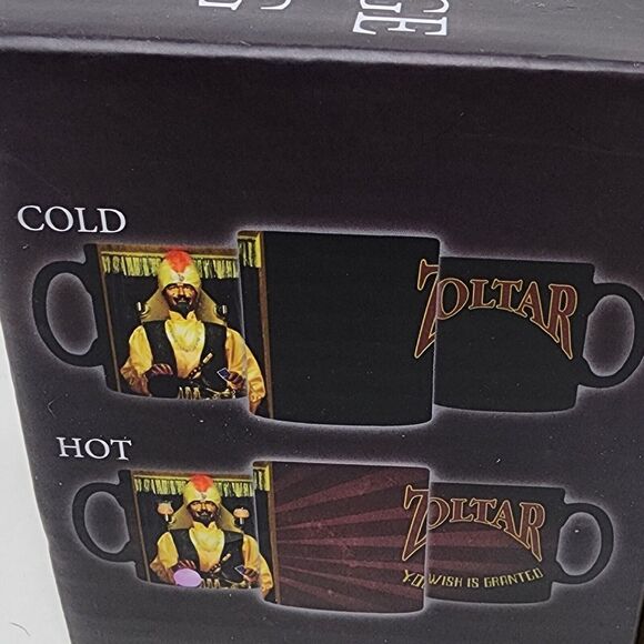 Zoltar Mug Color Changing Your Wish Is Granted Ceramic Coffee Cup NIB - Picture 4 of 10